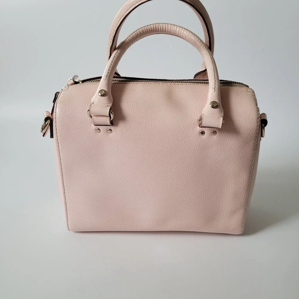 Kate Spade Wellesley Alessa Satchel Light Pink Saffiano Leather Coquette Pastel